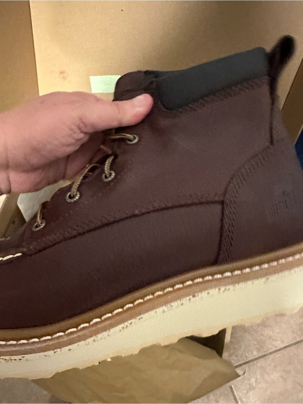 Red Wing Shoes Men's Dark Brown Leather Boots Ashby Irish setter - Picture 5 of 12